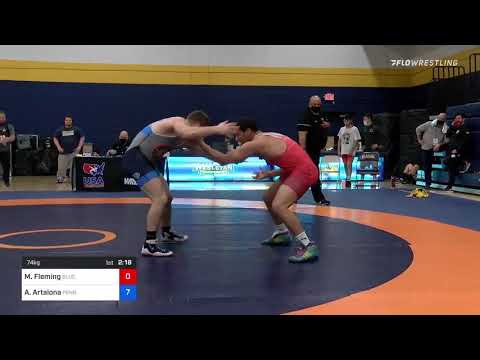 74 Kg Round Of 32 - Maurice Fleming, Blue Claw Wrestling Club Vs Anthony Artalona, Pennsylvania RT