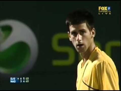 Djokovic vs  Nadal 2007 Miami QuarterFinal Part 12
