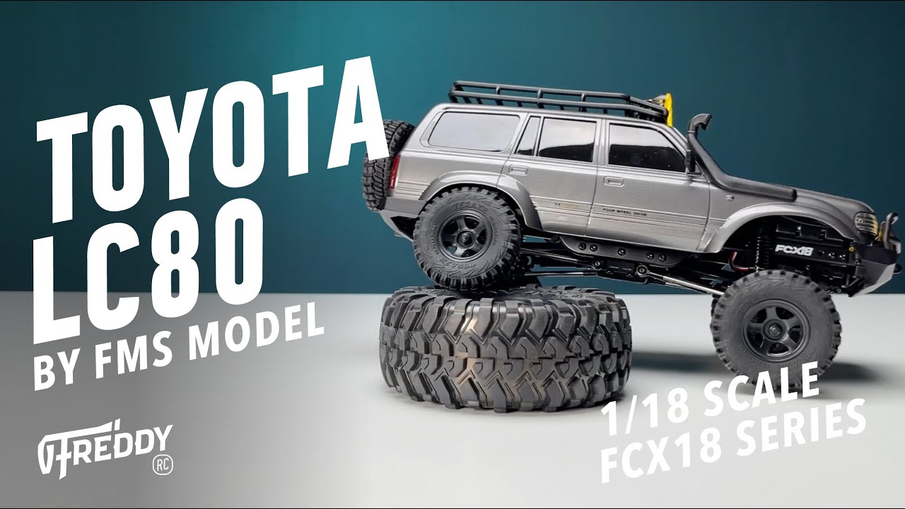 1:18 LC80 RC Land Cruiser Crawler | 2-Speed & Lights | FMS
