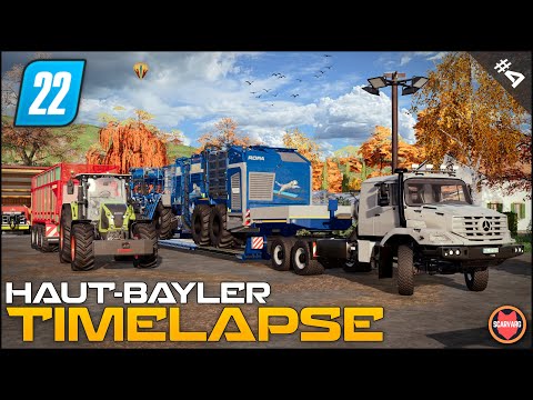 🇫🇷  Harvesting Over 100.000l Of Sugar Beet Using Ropa Tiger Harvester ⭐ FS22 Haut-Beyleron Timelapse