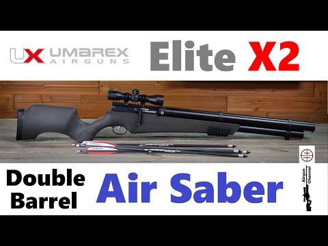 New Airguns 2022 Shot Show (Umarex Air Saber Elite X2) Double Barrel Archery PCP Rifle