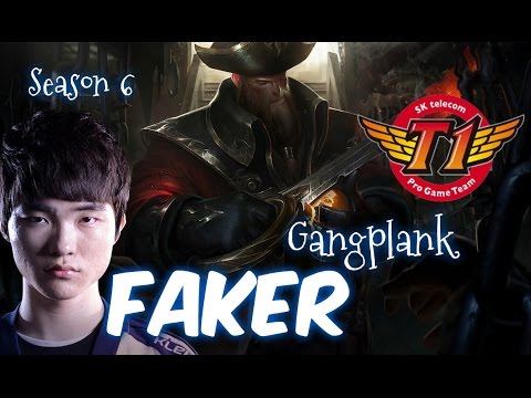 SKT T1 Faker GANGPLANK Top vs Olaf - Patch 5.24 KR | League of Legends