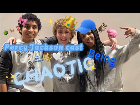 PJO cast being chaotic for almost 5 minutes (reupload)