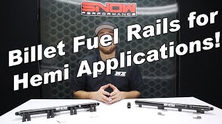 Billet Fuel Rail Kit for Select 2005-Up 5.7L, 6.1L, 6.4L Hemi with Factory Height Injectors - video thumbnail 3