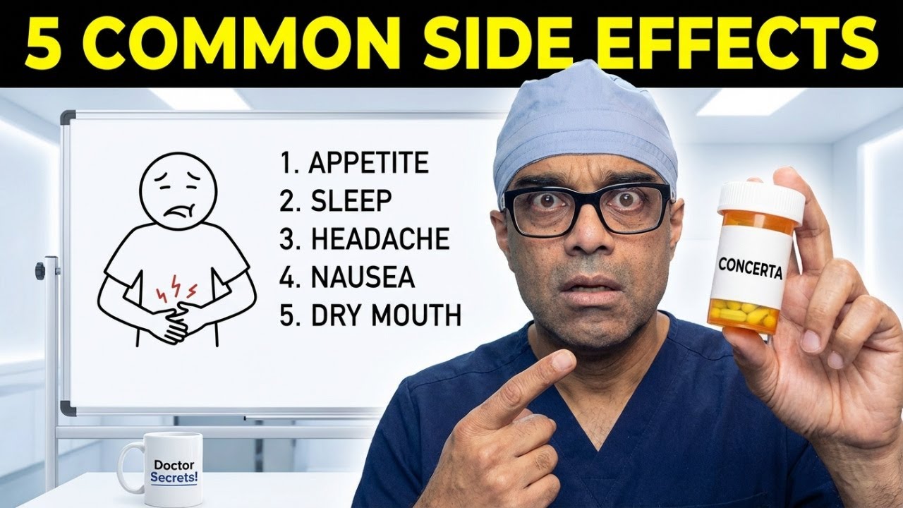 5 Most Common Side Effects on Concerta Methylphenidate in the First Month of Use and some Solutions - YouTube