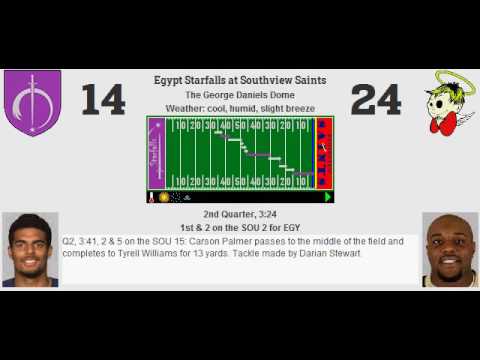 Week 5: Egypt Starfalls (2-2) @ Southview Saints (4-0)