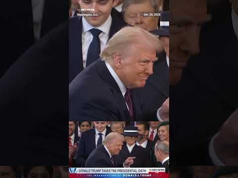 Donald Trump is sworn in as the 47th President of the United States