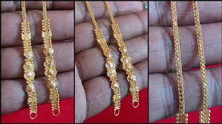 Latest Gold Earchain Designs with weight and price 2022//gold Ear cuff//gold Kanchain designs