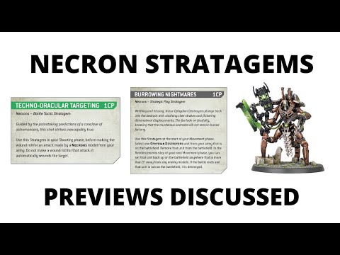 Necrons Stratagems Preview - New Codex Rules - Disucssion and Review