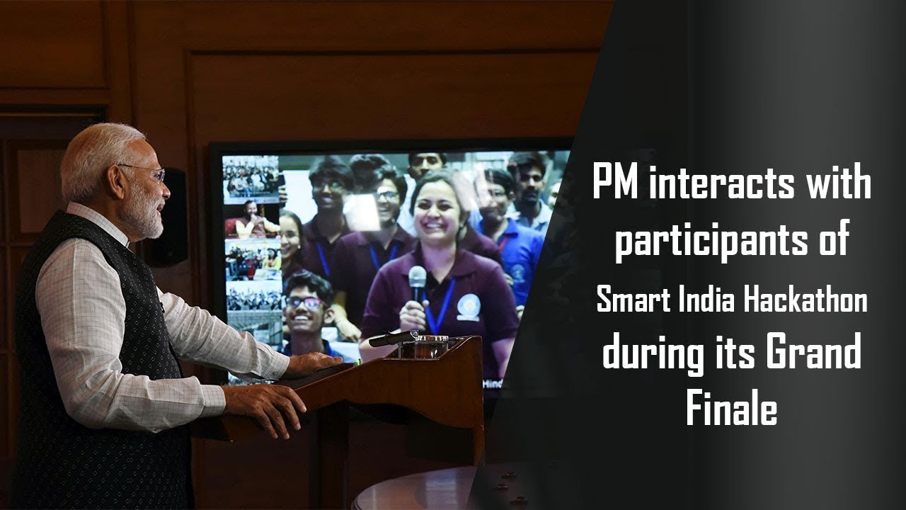 PM interacts with participants of Smart India Hackathon during its Grand Finale