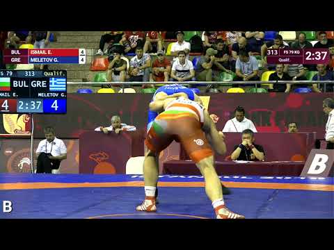 Qual. FS - 79 kg: E. ISMAIL (BUL) v. G. MELETOV (GRE)