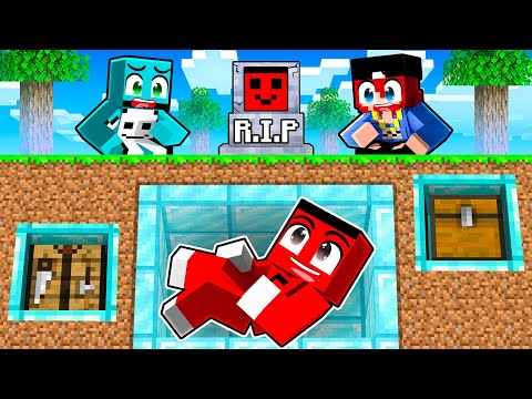 SAMET MEZARIN ALTINA SIĞINAK YAPIP HASANI TROLLÜYOR !! - Minecraft