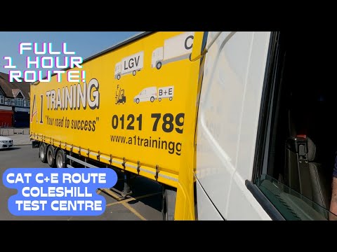 Full Hour C+E Test Route Experience from Coleshill Test Centre