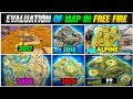 EVOLUTION OF MAP IN FREE FIRE | 2017 TO 2023 | GARENA FREE FIRE | HOW MAP EVOLVE IN FREE FIRE