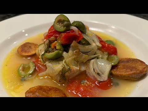 Fabulous Baked Fish with Fennel, Tomatoes and Olives!!! You can use Grouper, Snapper or Flounder!!