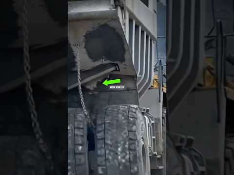 Porque os CAMINHÕES de MINA tem essas CORRENTES nos PNEUS #automobile #caminhão #mineração