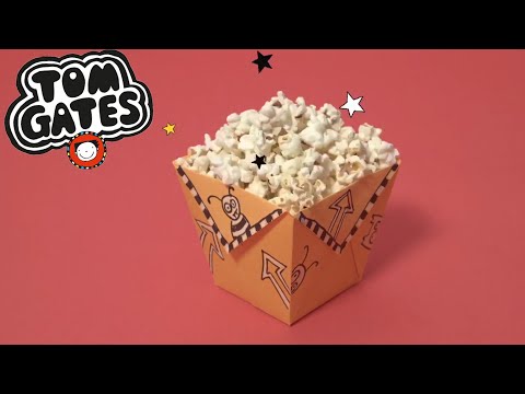 Make A Popcorn Box | The Brilliant World Of Tom Gates | Make It | Funny Cartoons For Kids - Kids (6+), Kingdom Kids Zone - Tom Gates Brilliant World