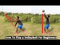 How To Play Volleyball Beginners || Underhand & Finger || #abvolleyball