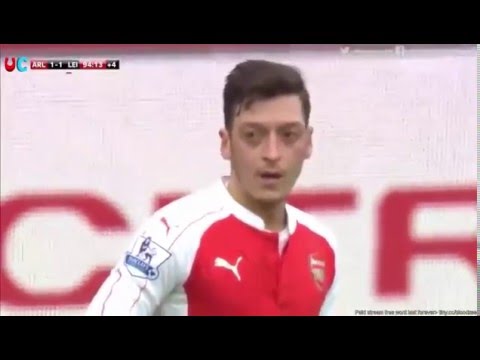 Arsenal Last Minute Goal vs Leicester Insane Footage