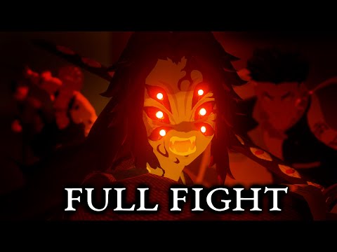 Kokushibo vs. Gyomei, Sanemi, Genya & Muichiro | FAN ANIMATION | FULL FIGHT