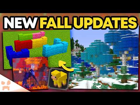 MINECRAFT JUST TEASED MORE UPDATE FEATURES: NEW SNOWY BIOME, BIRDS + WOOL WALLS?!