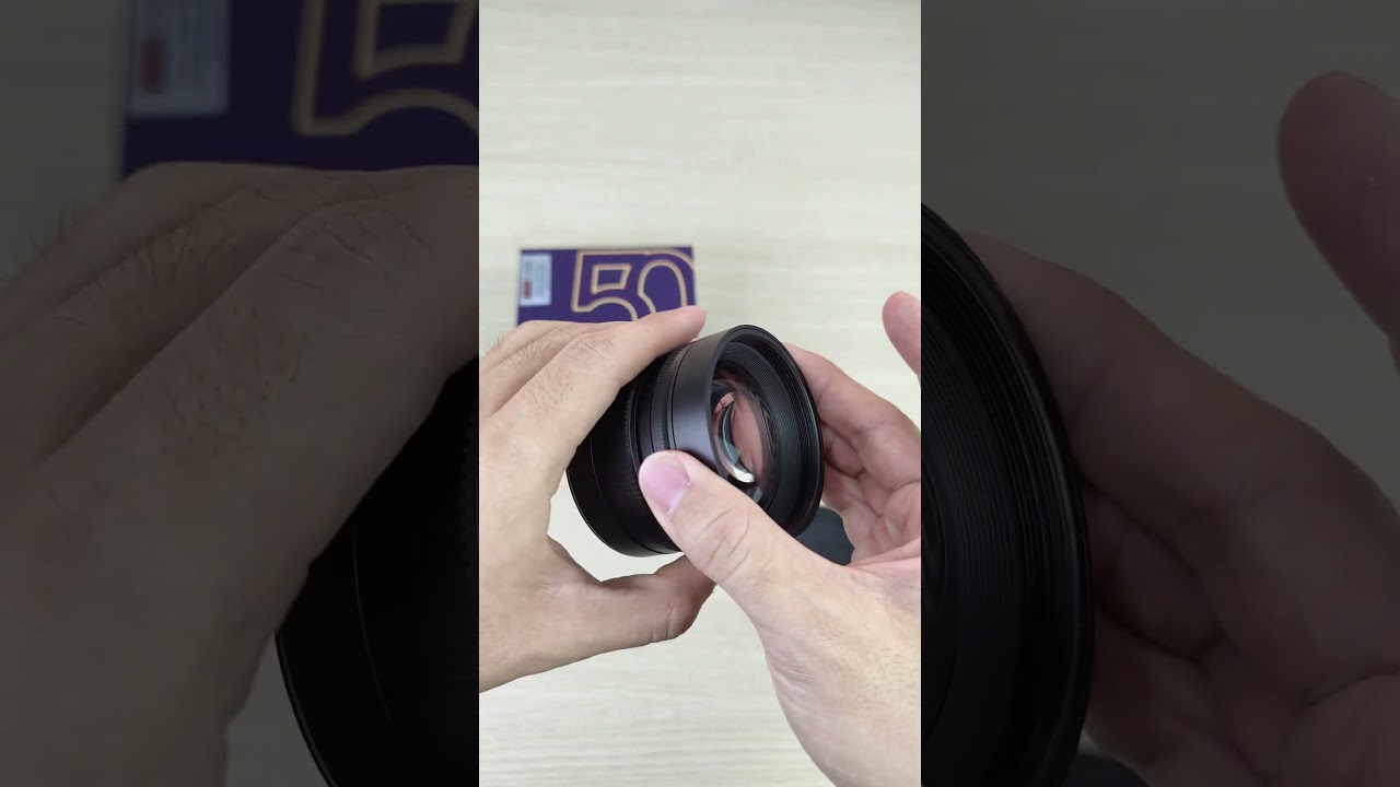 Video Ống kính Brightin Star 50mm F0.95 chân dung xóa phông mù mịt