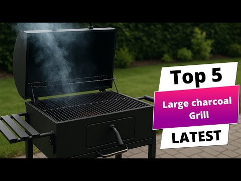 SUNLIFER Barrel Barbecue Charcoal Grill: Premium Spacious Outdoor BBQ Grill with Side Table - Ideal for Patio Cooking Backyard Grilling Camping Picnics Tailgating Parties video review thumbnail