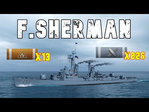World of WarShips Forrest Sherman - 4 Kills 345K Damage