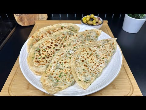 RECETTE DE DÉLICIEUSES CRÊPES TURQUES 🇹🇷 LES GÖZLEME AUX ÉPINARDS, FÊTA & FROMAGE MOZZARELLA 👌🏻