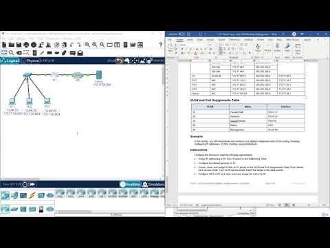 (CCNP ENCOR v8) 1.2.1 Packet Tracer - Inter-VLAN Routing Challenge