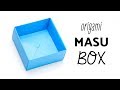Easy Origami Masu Box Tutorial Easiest Method Paper Kawaii