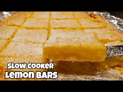 Slow Cooker Lemon Bars | How to Make Lemon Bars using...