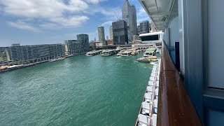 P&O Pacific Adventure, Sailing northbound off the NSW Mid North Coast heading to Moreton Island.
