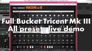 Video thumbnail for Full Bucket Tricent Mk III free VST Korg Trident Mk2 emulation by J B (Ocean Trace Studios)