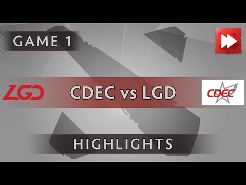 CDEC Gaming vs LGD-GAMING [Game 1] Masters Manila 2017 - Dota Highlights