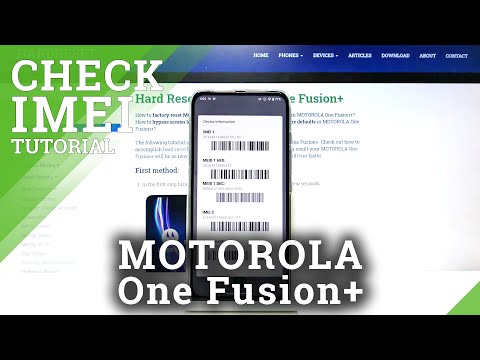 How to Locate IMEI Number on Motorola One Fusion+ | Check Serial Number & IMEI