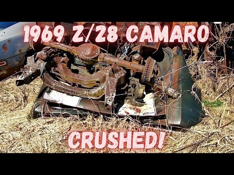 CRUSHED 1969 Z/28 Camaro and more!  Ultimate Muscle Car Yard Part 3