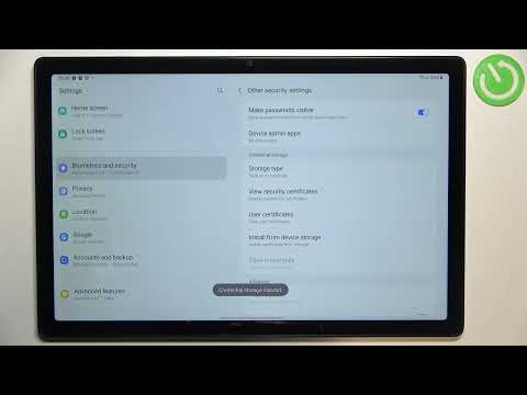 SAMSUNG Galaxy Tab A8 2021 - How To Clear Credentials
