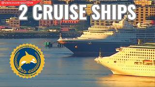 Island Princess and Zaandam in Vancouver, BC May 13, 2026