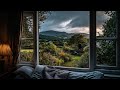 Relaxing Summer Evening Rain In Ireland ️Calm Rain Ambience For Reading Sleeping Etc