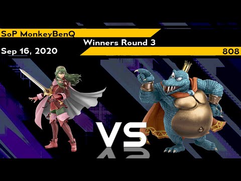 [Smash Ultimate] XeNOwifi 27 (Winners Round 3) - SoP  MonkeyBenQ vs 808