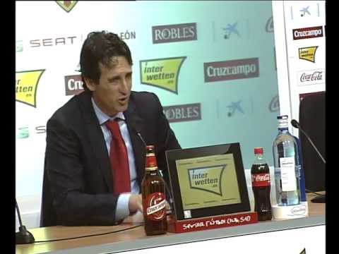 Rueda de prensa de Unai Emery 04/03/13. Sevilla FC