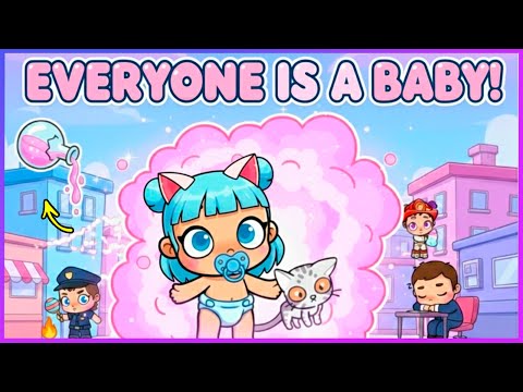 🍼💥 EVERYONE in AVATAR WORLD Turned into BABIES! | Baby World 👶✨ Lily and Tofu
