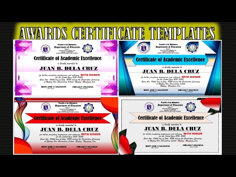 AWARDS CERTIFICATE TEMPLATE