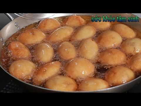 Cách làm Bánh Cam - Bánh Rán nhân mặn bánh giòn xốp không bị cứng màu  bánh rất là đẹp