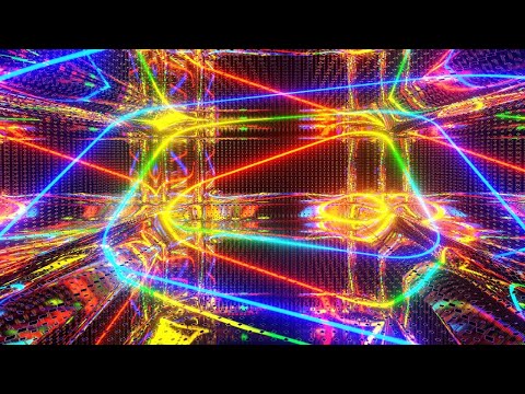 Colorful Neon Space ✨ | 4 Hours of Abstract Light Illusion | 4K 60FPS Ambient Visual