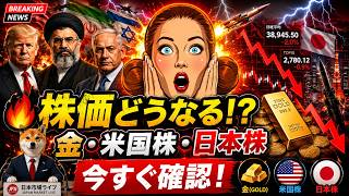 【2026年最新】日本株・米国株はどうなる？📈 金価格・原油・イラン情勢を初心者向けに徹底解説！