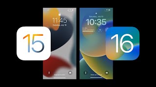 iOS 16 vs iOS 15 Design change