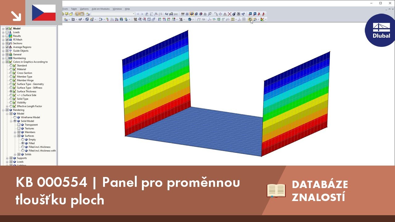 KB 000554 | Panel pro proměnnou tloušťku ploch