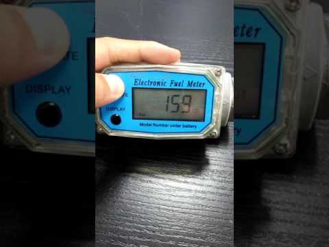 How to set WL turbine flow meter